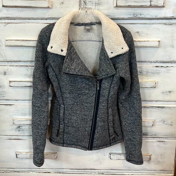 Bench super soft sherpa lined zip front jacket coat Womens S  EUC - Picture 5 of 11